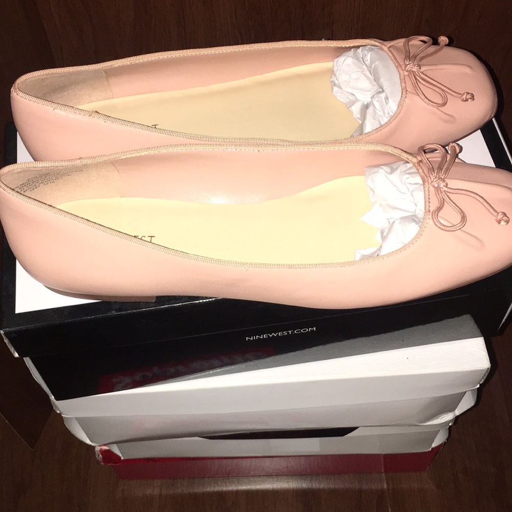 Pink flats
